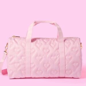 STONEY CLOVER FOR TARGET - Pink Quilted Heart Duffel Bag